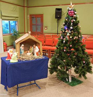 Nativity set at Korean Center